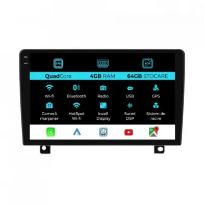 Navigatore Dedicato 10 Pollici Quadcore Android Auto Carplay per Opel Astra H