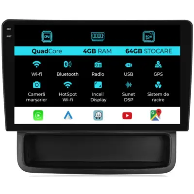 Navigatore Dedicato 10 Pollici Quadcore Android Auto Carplay per Opel Vivaro