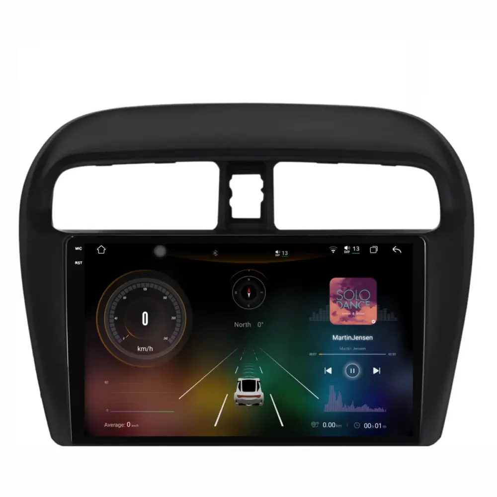 Navigatore Dedicato 12gb Ram 256gb Android Auto Carplay per Mitsubishi Space