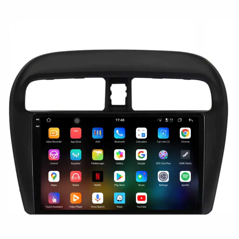 Navigatore Dedicato 12gb Ram 256gb Android Auto Carplay per Mitsubishi Space