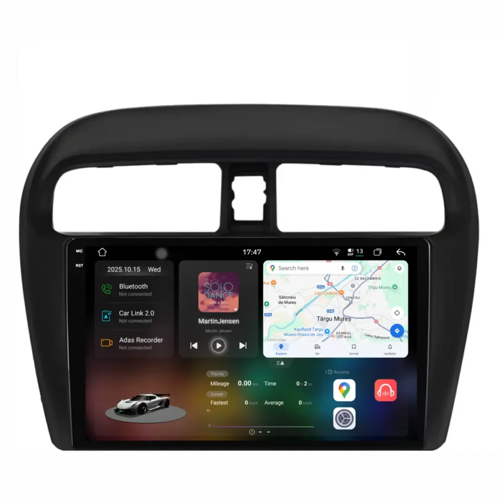 Navigatore Dedicato 12gb Ram 256gb Android Auto Carplay per Mitsubishi Space