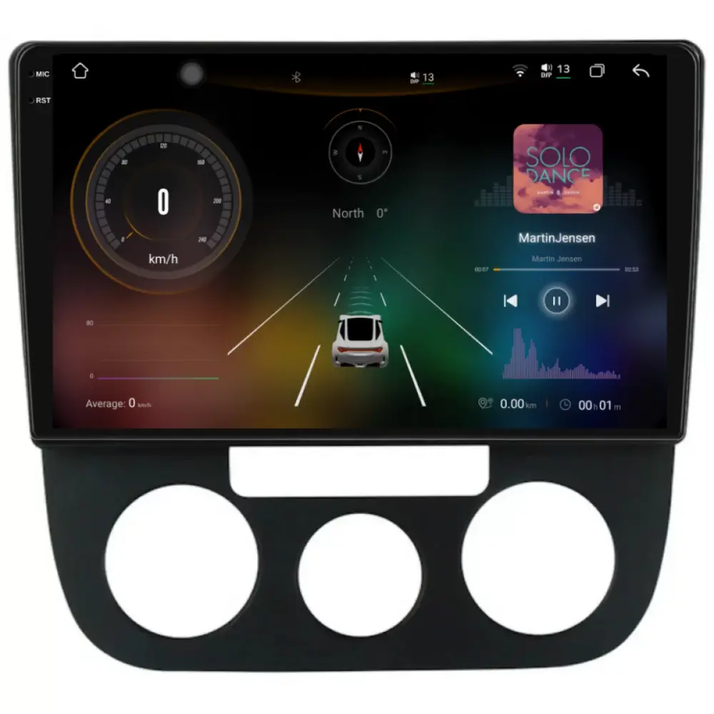 Navigatore Dedicato 12gb Ram 256gb Android Auto Carplay per Volkswagen Jetta 2K