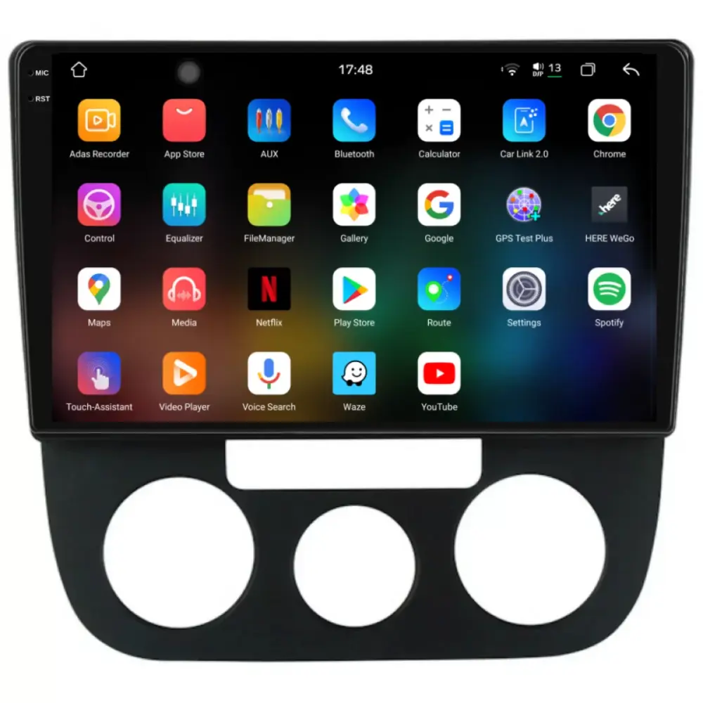 Navigatore Dedicato 12gb Ram 256gb Android Auto Carplay per Volkswagen Jetta 2K