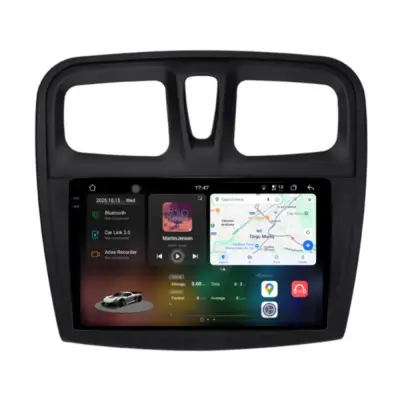 Navigatore Dedicato 12gb Ram 256gb Android Auto Dacia Sandero 2010-2020