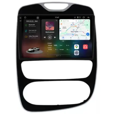 Navigatore Dedicato 2K 12gb Ram 256gb Android Auto Carplay per Renault Clio 4