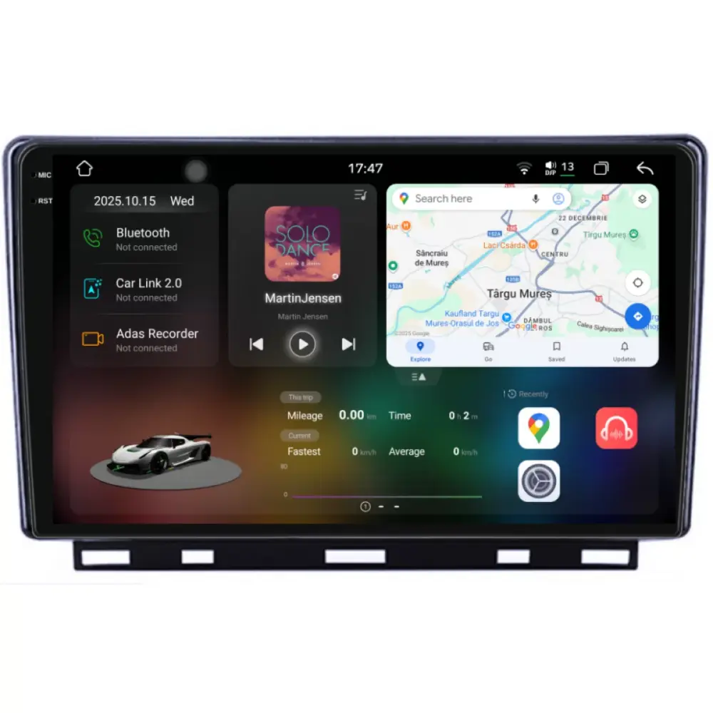 Navigatore Dedicato 2K 12gb Ram 256gb Android Auto Carplay per Renault Clio 5