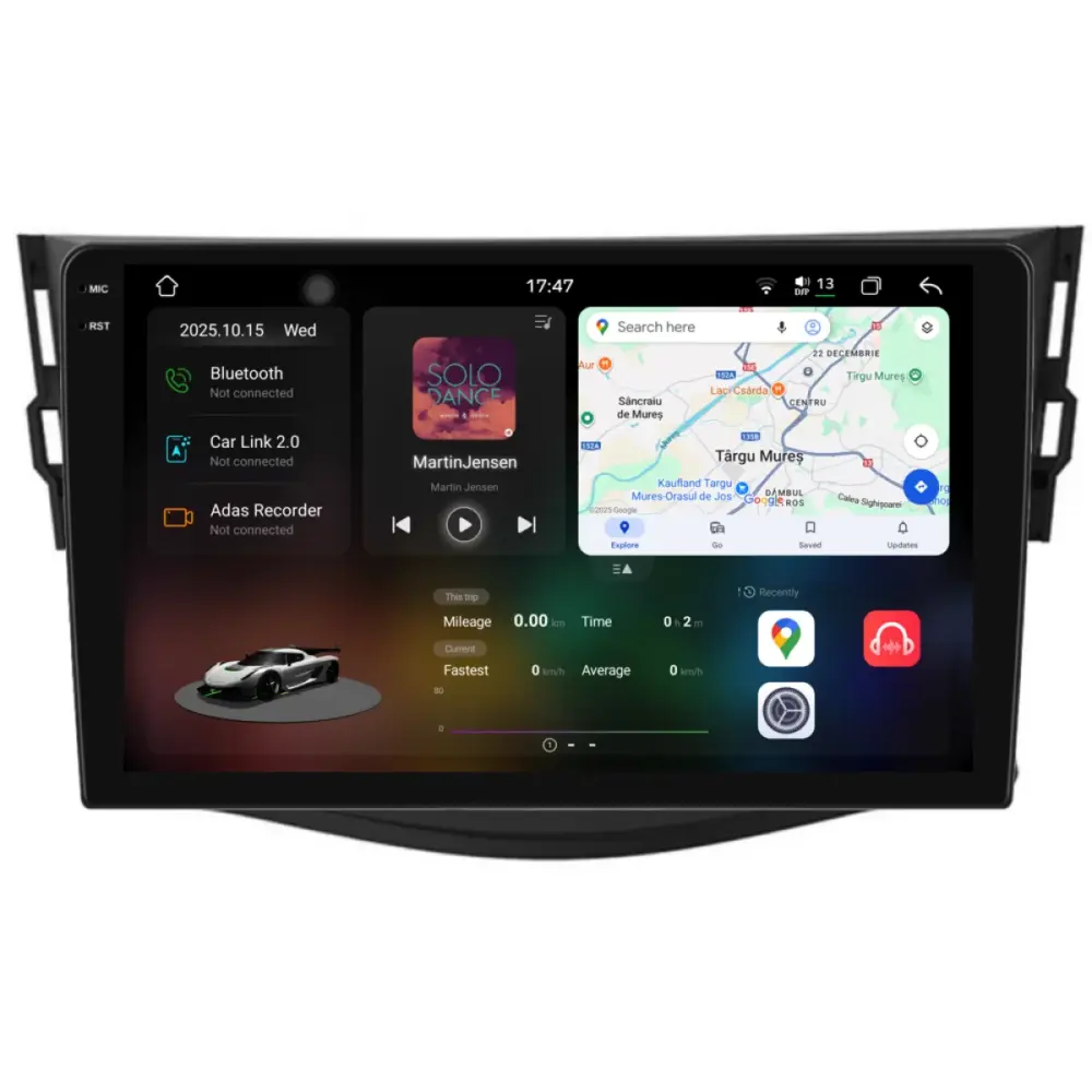 Navigatore Dedicato 2K 12gb Ram 256gb Android Auto Carplay per Toyota RAV4