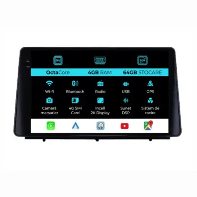 Navigatore Dedicato 2K 4gb 64gb Android Auto Carplay per Ford Focus 2018-2024