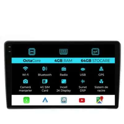 Navigatore Dedicato 2K 4gb 64gb Android Auto Carplay per Ford Transit 2019-2025