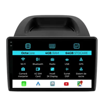 Navigatore Dedicato 2K 4gb Ram 64gb Android Auto Carplay per Ford Ecosport