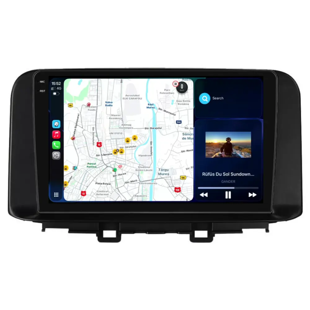 Navigatore Dedicato 2K 4gb Ram 64gb Android Auto Carplay per Hyundai Kona