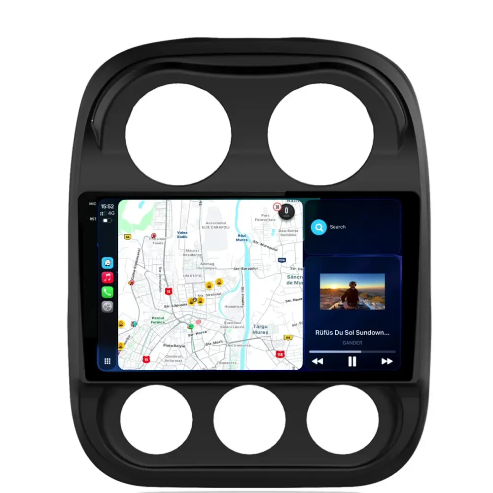 Navigatore Dedicato 2K 4gb Ram 64gb Android Auto Carplay per Jeep Compass