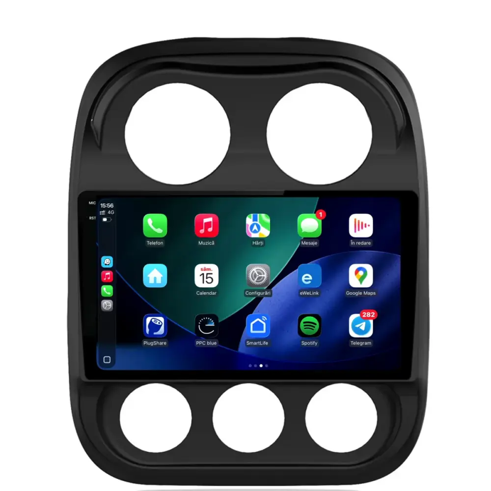 Navigatore Dedicato 2K 4gb Ram 64gb Android Auto Carplay per Jeep Compass