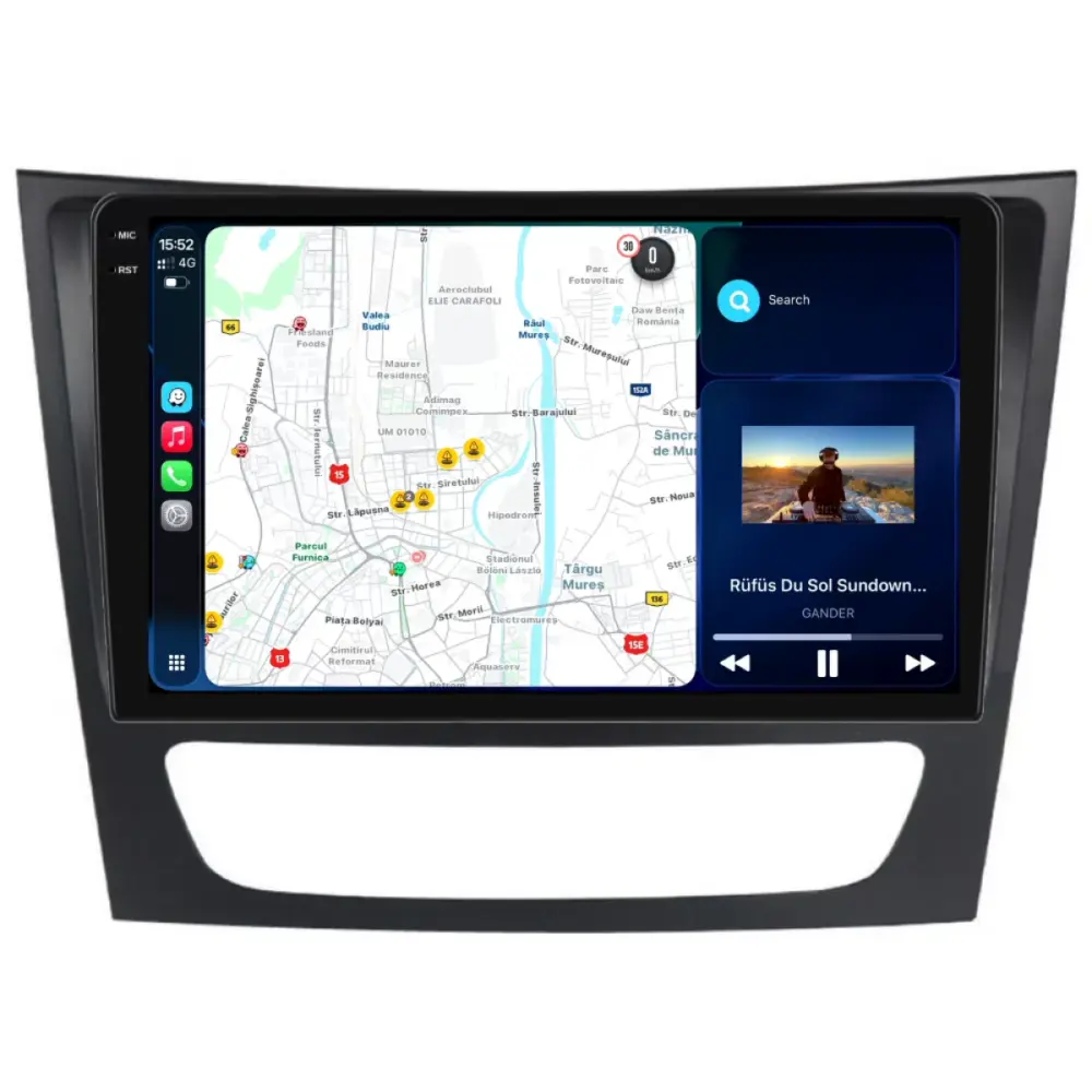 Navigatore Dedicato 2K 4gb Ram 64gb Storage Carplay per Mercedes Classe E W211