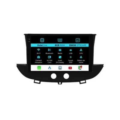 Navigatore Dedicato 2K 8gb 256gb Android Auto Carplay per Opel Crossland X
