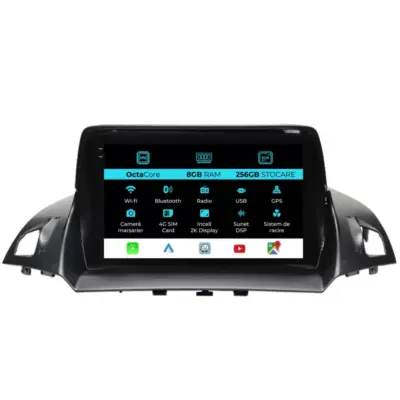 Navigatore Dedicato 2K 8gb Ram 256gb Android Auto Carplay per Ford Kuga