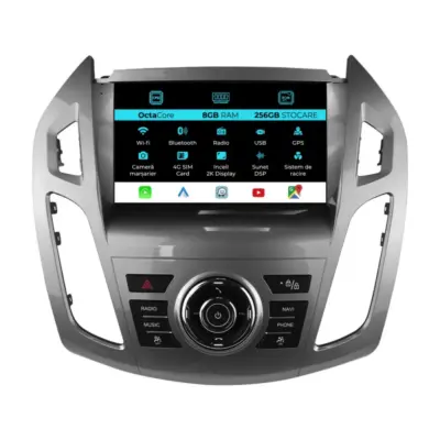 Navigatore Dedicato 2K 8gb Ram 256gb Android Auto Carplay per Ford Tourneo