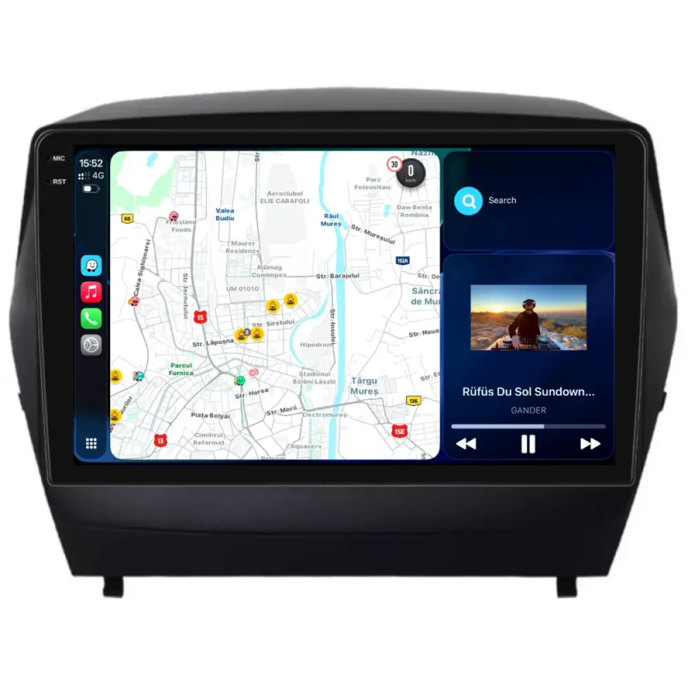 Navigatore Dedicato 2K 8gb Ram 256gb Android Auto Carplay per Hyundai IX35