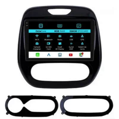 Navigatore Dedicato 2K 8gb Ram 256gb Android Auto Carplay per Renault Captur