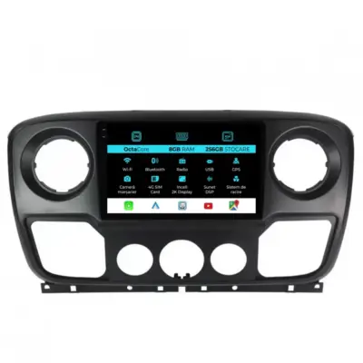 Navigatore Dedicato 2K 8gb Ram 256gb Android Auto Carplay per Renault Master