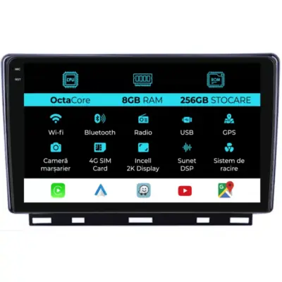 Navigatore Dedicato 2K 8gb Ram 256gb Android Auto Carplay per Renault Clio 5