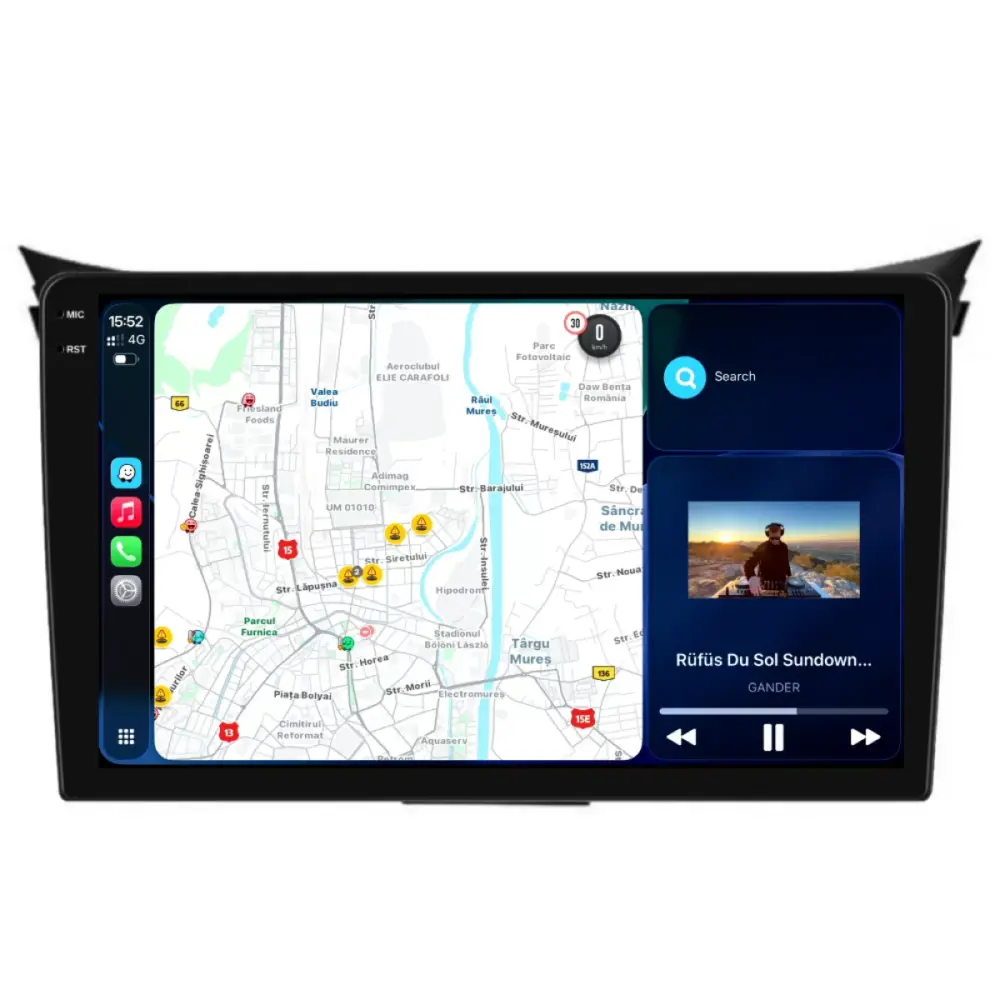 Navigatore Dedicato 2K 8gb Ram 256gb Storage Android Auto Carplay per Hyundai