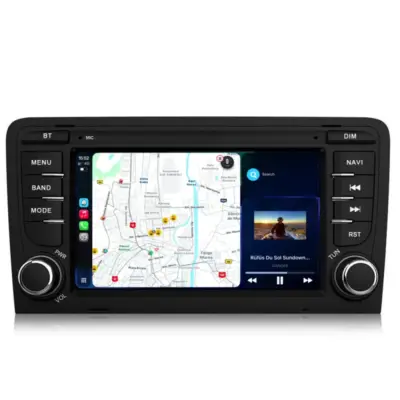 Navigatore Dedicato 7 Pollici Quadcore Android Auto Carplay per Audi A3 8P1