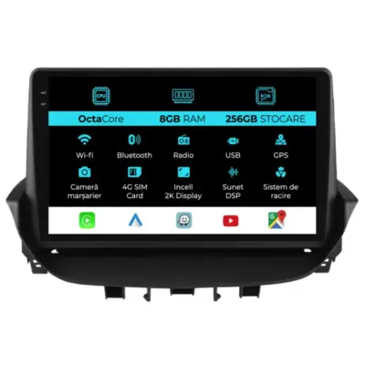 Navigatore Dedicato 8gb Ram 256gb Android Auto Carplay per Renault Laguna