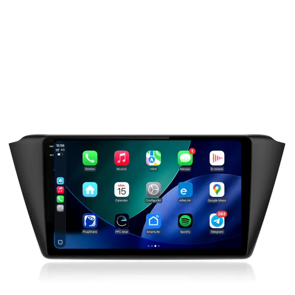 Navigatore Dedicato 8gb Ram 256gb Android Auto Carplay per Skoda Fabia