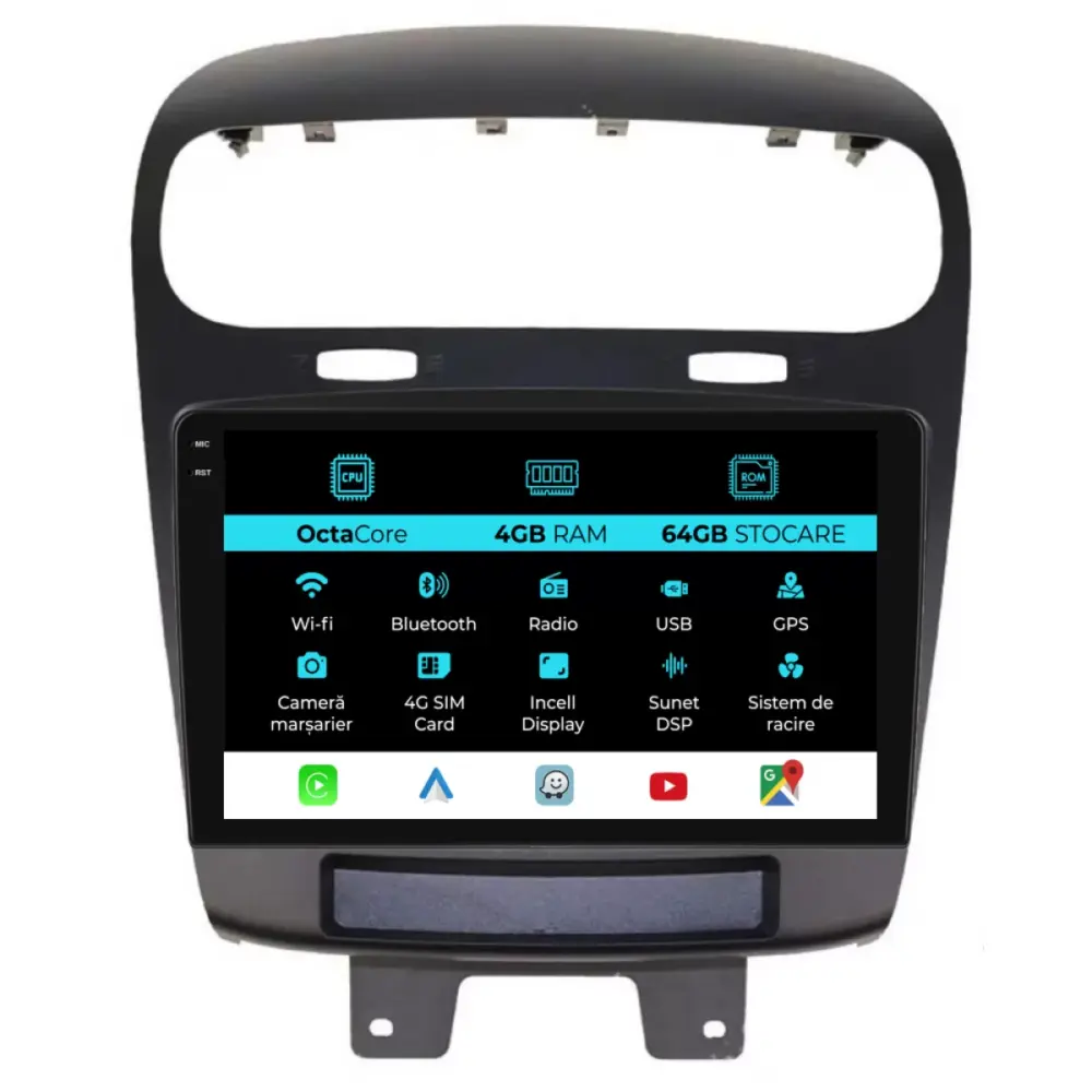 Navigatore Dedicato 9 Pollici Android Auto Carplay per Fiat Freemont 2010-2016