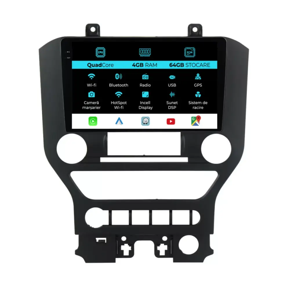 Navigatore Dedicato 9 Pollici Android Auto Carplay per Ford Mustang 2014-2021