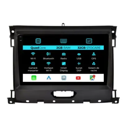 Navigatore Dedicato 9 Pollici Android Auto Carplay per Ford Ranger 2011-2015