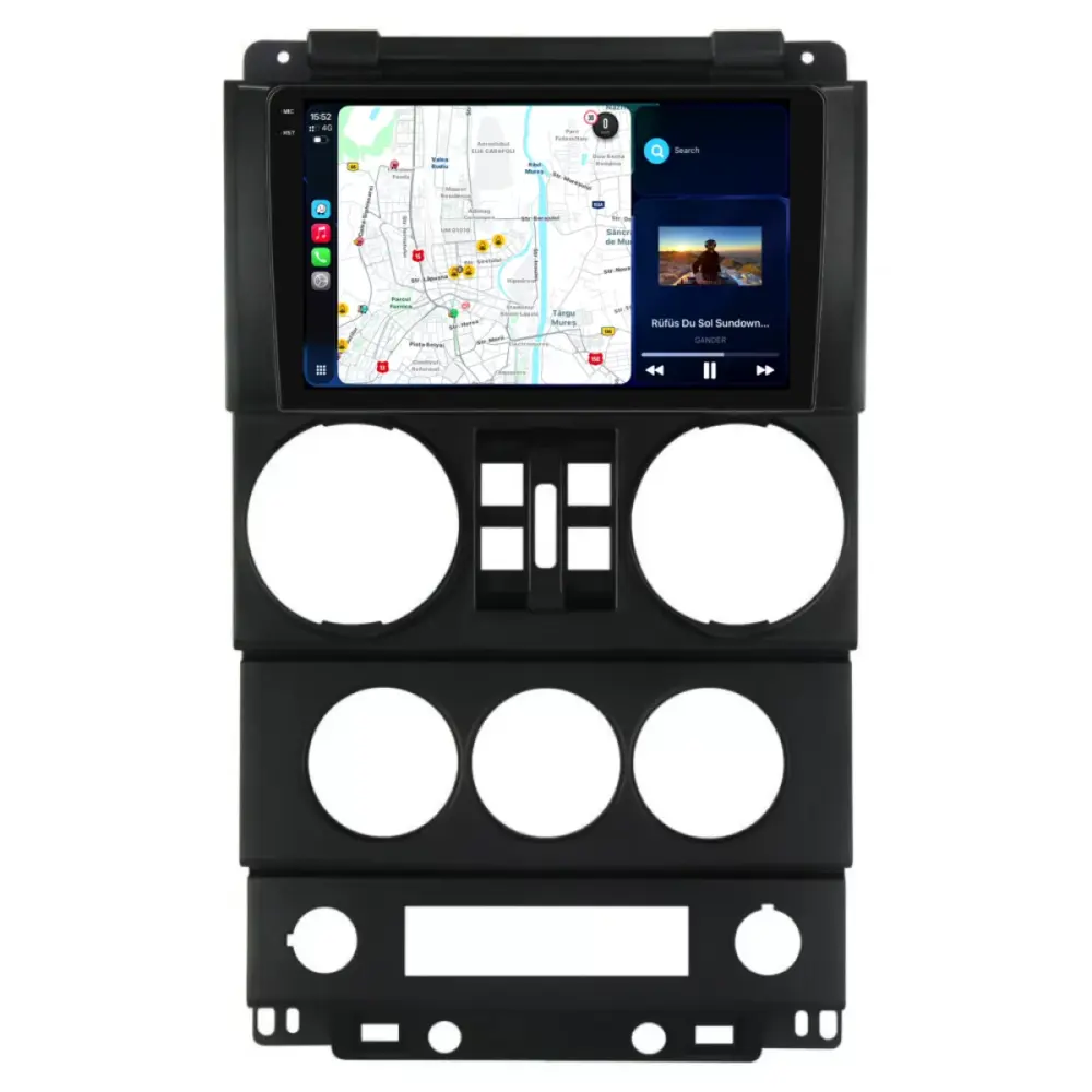 Navigatore Dedicato 9 Pollici Android Auto Carplay per Jeep Wrangler Rubicon