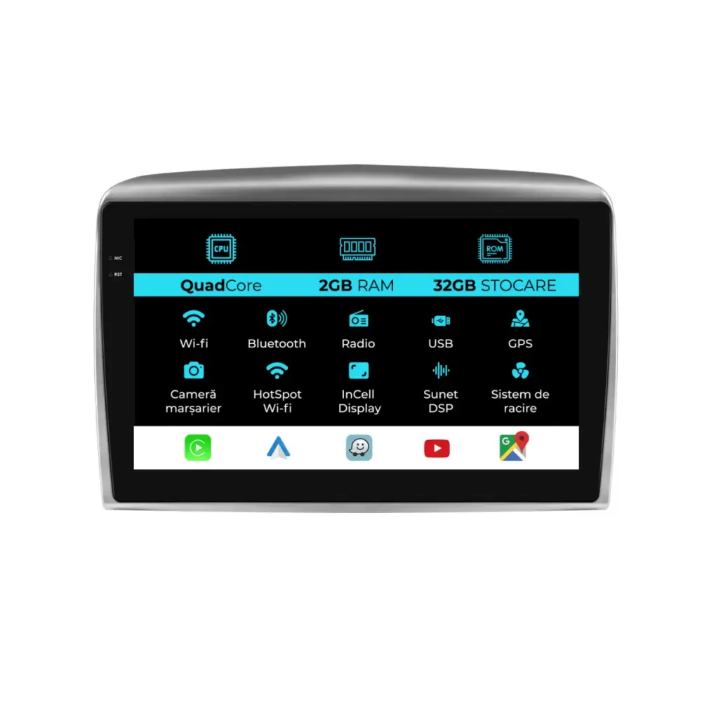 Navigatore Dedicato 9 Pollici Android Auto Carplay per Lancia Ypsilon 2006-2011