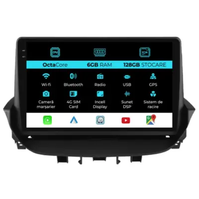 Navigatore Dedicato 9 Pollici Android Auto Carplay per Renault Laguna 2001-2007