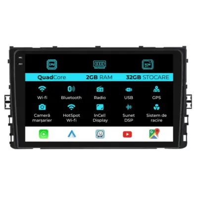 Navigatore Dedicato 9 Pollici Android Auto Carplay per Volkswagen Polo 2017+