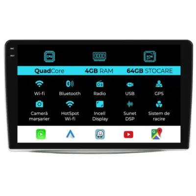 Navigatore Dedicato 9 Pollici Quadcore Android Auto Alfa Romeo Mito 2008-2018