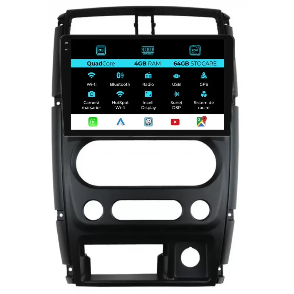 Navigatore Dedicato 9 Pollici Quadcore Android Auto Carplay per Suzuki Jimny 3