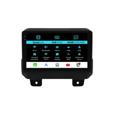 Navigatore Dedicato 9 Pollici Quadcore Android Auto Jeep Wrangler 2018-2022