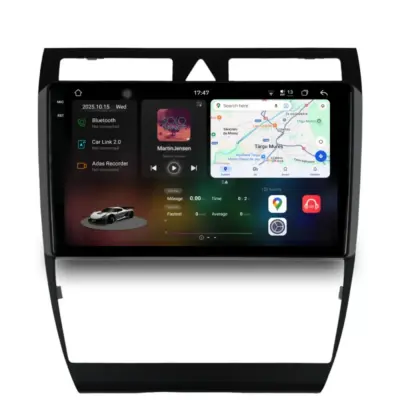 Navigatore Dedicato Android Auto Carplay 12gb 256gb per Audi A6 C5 2000-2004