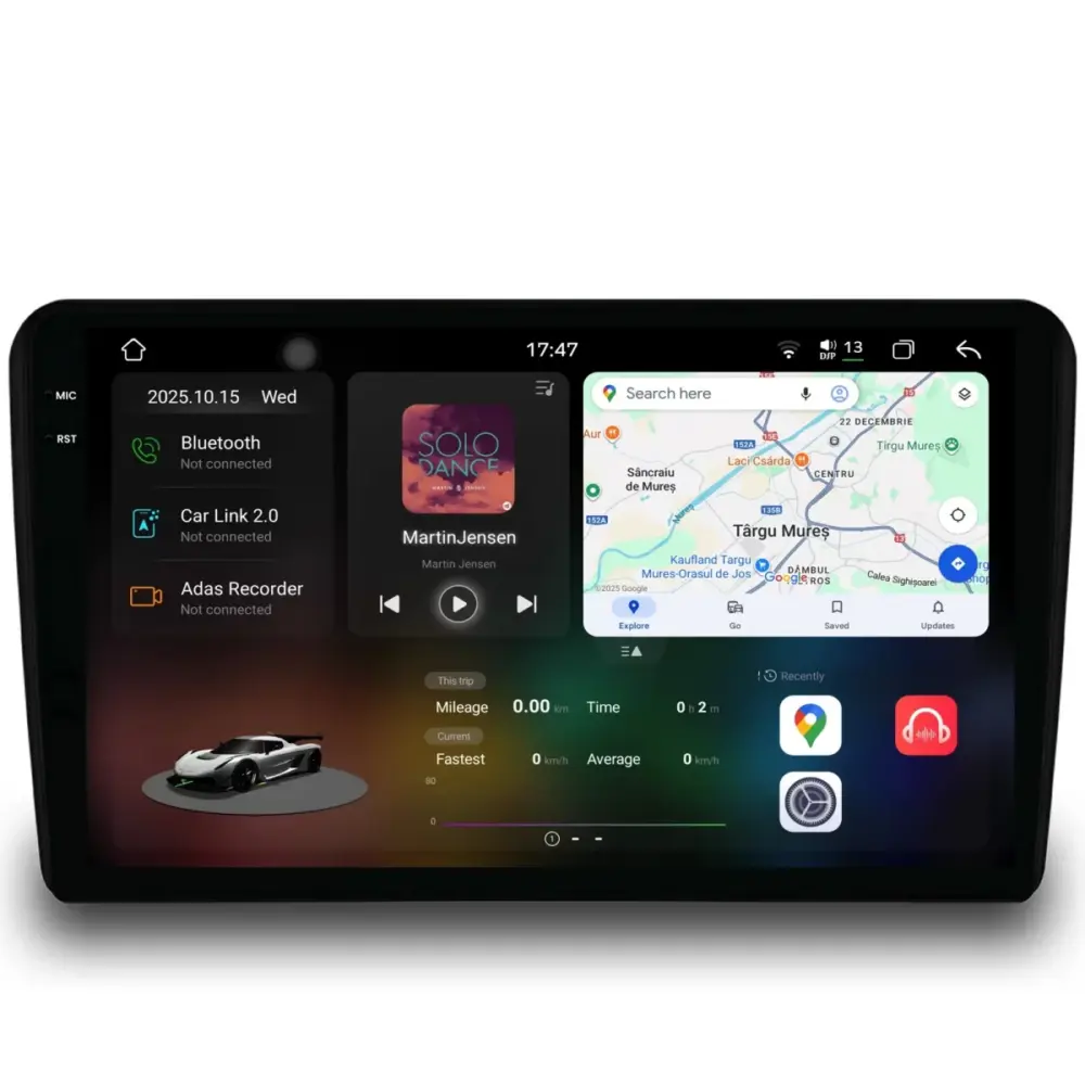 Navigatore Dedicato Android Auto Carplay 12gb 256gb per Renault Trafic 2010-2014