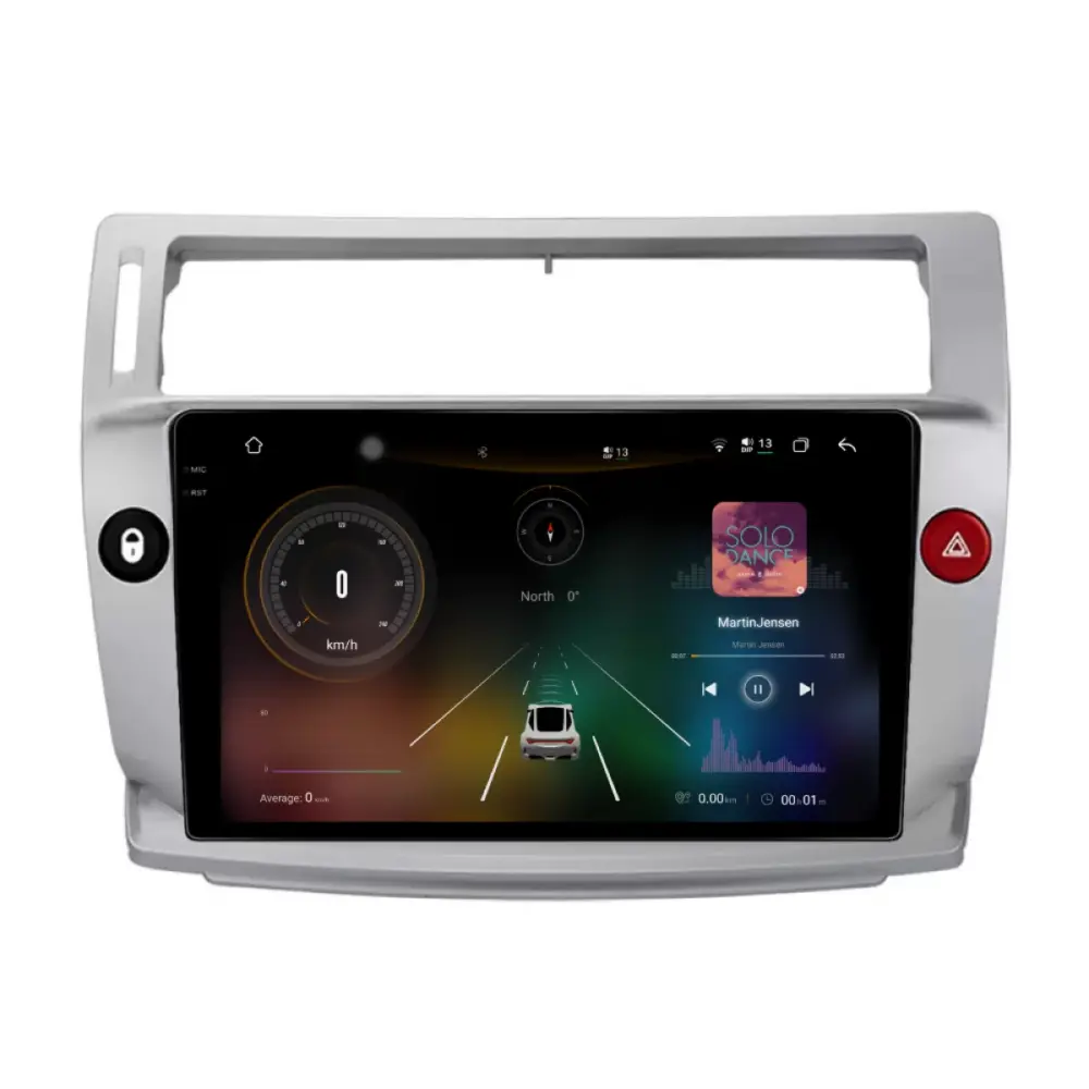 Navigatore Dedicato Android Auto Carplay 12gb Ram 256gb Citroën C4 2004-2012