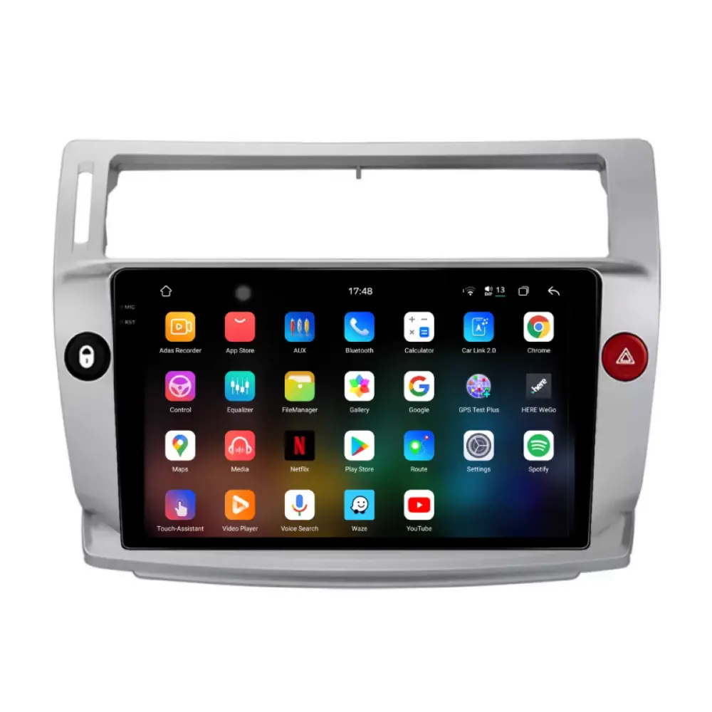 Navigatore Dedicato Android Auto Carplay 12gb Ram 256gb Citroën C4 2004-2012