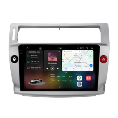 Navigatore Dedicato Android Auto Carplay 12gb Ram 256gb Citroën C4 2004-2012