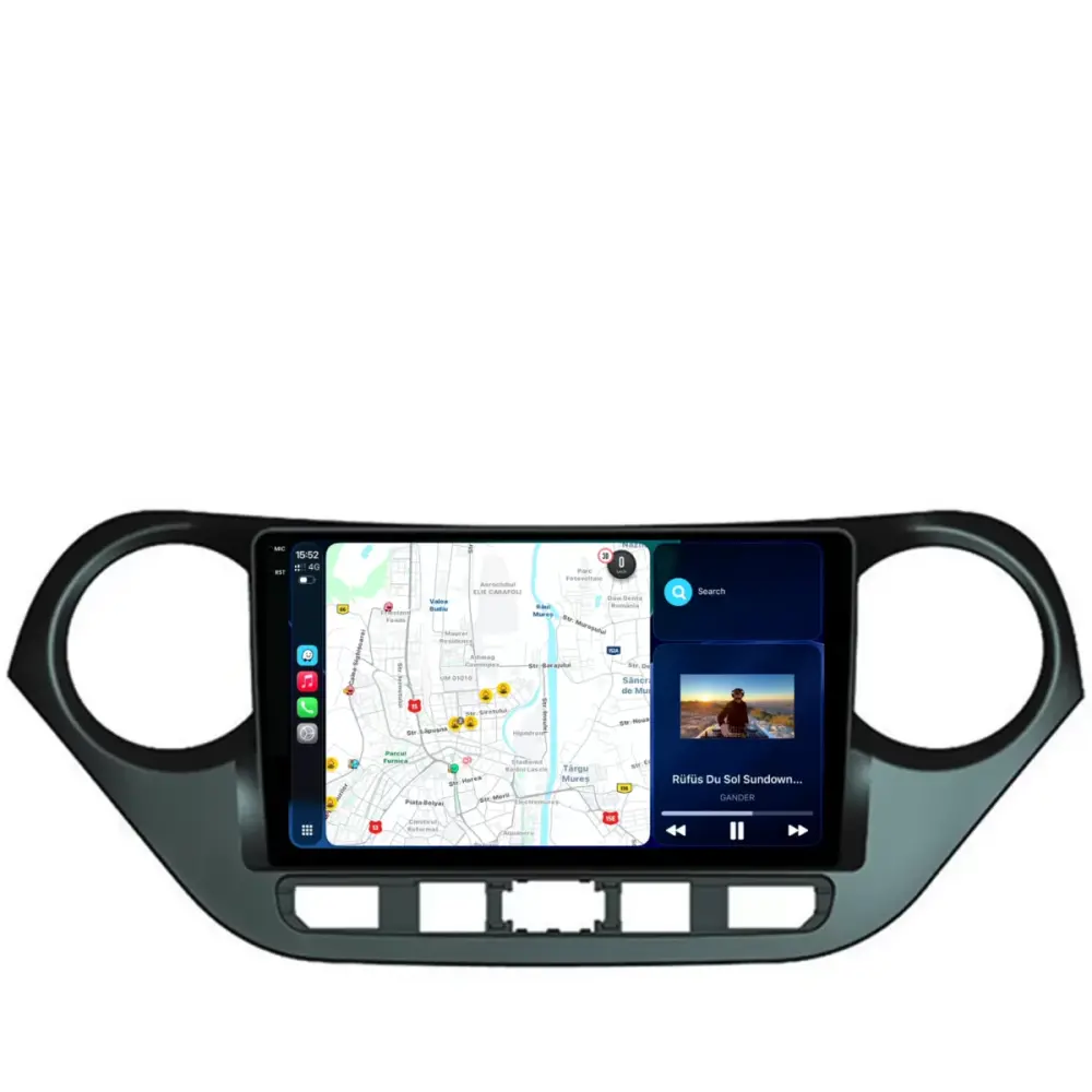 Navigatore Dedicato Android Auto Carplay 4gb 64gb per Hyundai I10 2007-2013