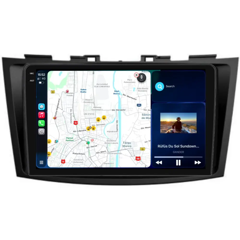 Navigatore Dedicato Android Auto Carplay 4gb Ram 64gb Suzuki Swift 2003-2010