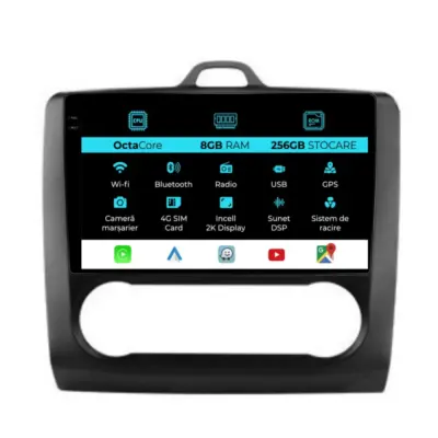 Navigatore Dedicato Android Auto Carplay 8gb 256gb per Ford Focus 2004-2012