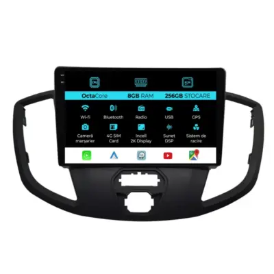 Navigatore Dedicato Android Auto Carplay 8gb 256gb per Ford Transit 2006-2014
