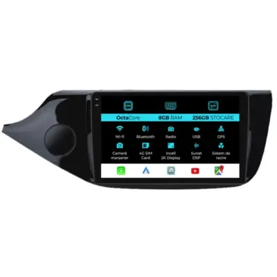 Navigatore Dedicato Android Auto Carplay 8gb 256gb per Kia Ceed 2012-2020