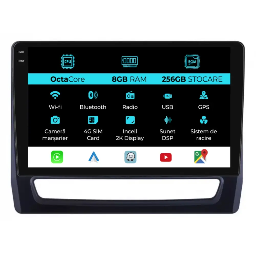 Navigatore Dedicato Android Auto Carplay 8gb 256gb per Mitsubishi Asx 2010-2019